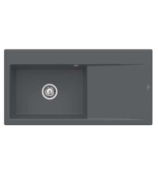 Мийка для кухні Villeroy & Boch Subway Style 60 100х51 см чаша зліва кераміка graphite 336201i4