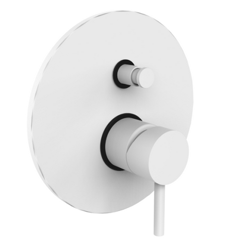 Смеситель для душа белый матовый Paffoni Light LIG 015 BO