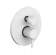 Змішувач для душу білий матовий Paffoni Light LIG 018 BO