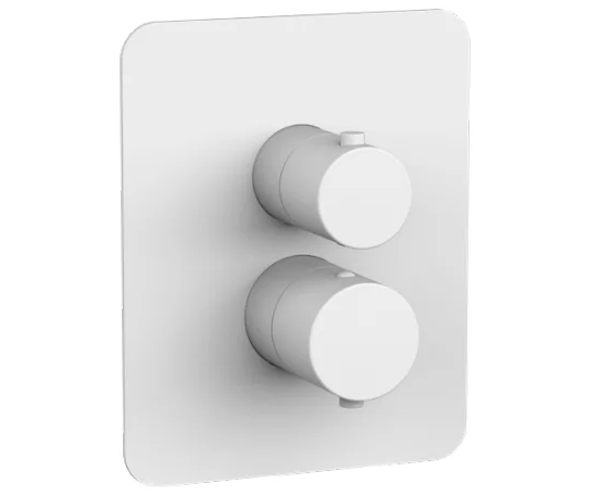 Зовнішня частина змішувача для душу на 2 споживача білий матовий Paffoni Light LIQ BOX 516 BO