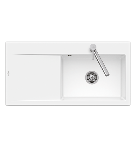 Мойка для кухни Villeroy & Boch Subway Style 60 100х51 см чаша слева керамика white alpin 336202R1