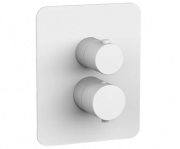 Внешняя часть смесителя для душа на 2 потребителя белый матовый Paffoni Light LIQ BOX 516 BO