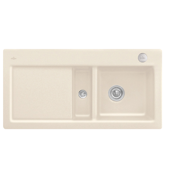 Мийка для кухні Villeroy & Boch Subway 60 100х51 см чаша справа кераміка ivory 671202FU