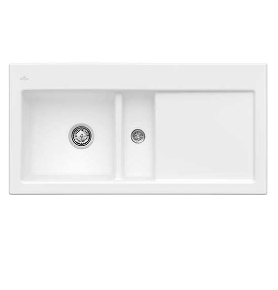 Мойка для кухни Villeroy & Boch Subway 60 100х51 см чаша слева керамика stone white 677001RW