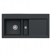 Мийка для кухні Villeroy & Boch Subway 60 100х51 см чаша зліва кераміка ebony 677001S5