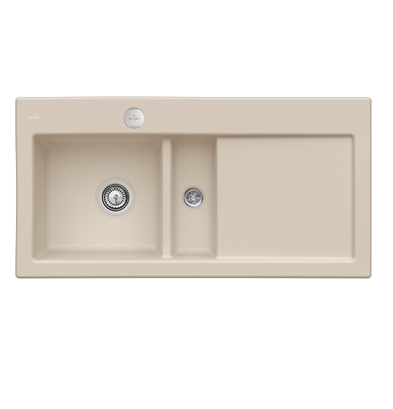 Мийка для кухні Villeroy & Boch Subway 60 100х51 см чаша зліва кераміка almond 677002AM