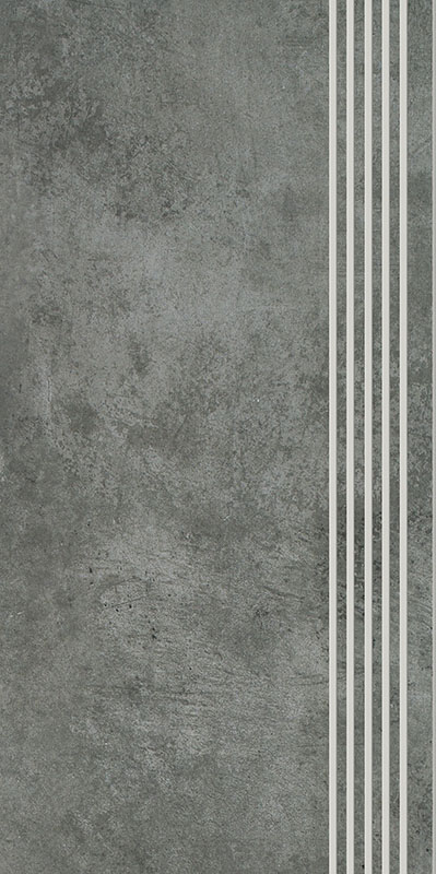 Ступень Paradyz Scratch Nero Stopnica Prosta Nacinana Polpoler 29,8х59,8 см RN--298X598-1-SCRA.NESP-P