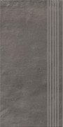 Ступень Paradyz Hybrid stone Grafit Stopnica Prosta Nacinana 29,8х59,8 см RN--298X598-1-HYST.GTSP