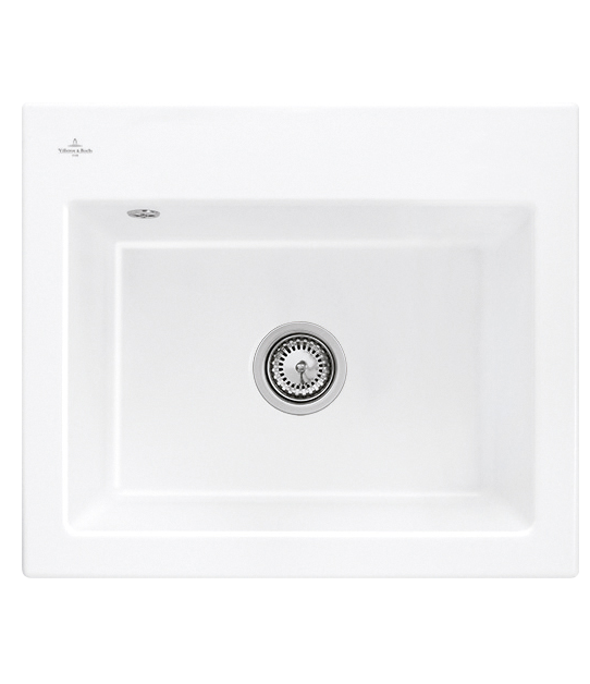 Мийка для кухні Villeroy & Boch Subway 60 S 60х51 см кераміка snow white 330901KG