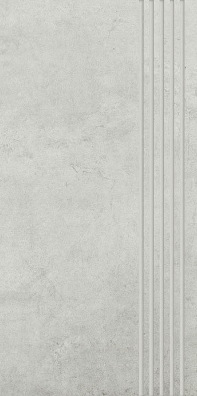 Ступень Paradyz Scratch Bianco Stopnica Prosta Nacinana Mat. 29,8х59,8 см R-R-298X598-1-SCRA.BISP-M