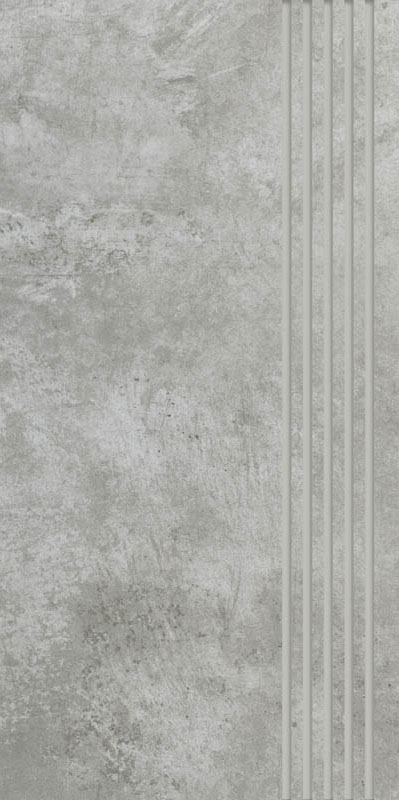 Ступень Paradyz Scratch Grys Stopnica Prosta Nacinana Mat. 29,8х59,8 см R-R-298X598-1-SCRA.GRSP-M