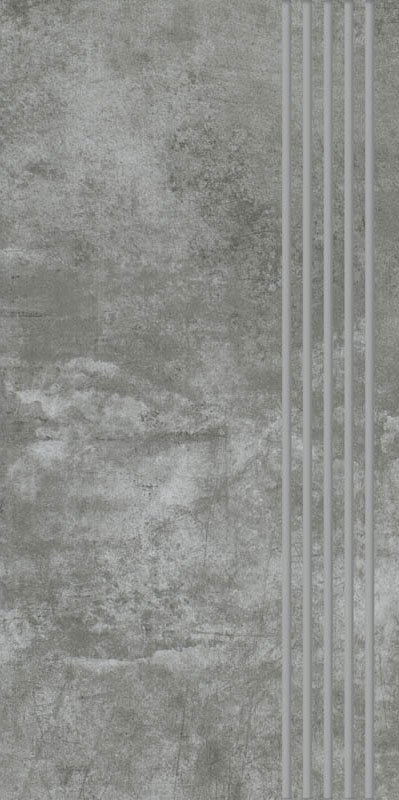 Ступень Paradyz Scratch Nero Stopnica Prosta Nacinana Mat. 29,8х59,8 см R-R-298X598-1-SCRA.NESP-M