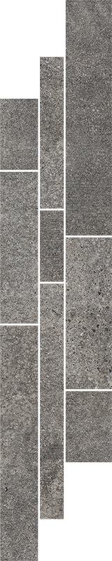 Декор Paradyz Riversand Grafit Listwa Mix Paski 14,3х71 см L---143X710-1-RIVE.GTPAMX