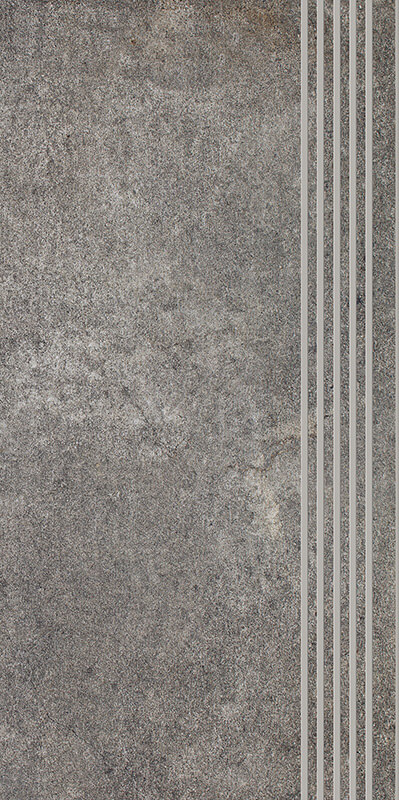 Сходинка Paradyz Riversand Grafit Stopnica Prosta Nacinana Mat. 29,8х59,8 см RN--298X598-1-RIVE.GTSP-M