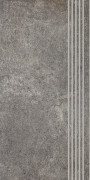 Ступень Paradyz Riversand Grafit Stopnica Prosta Nacinana Mat. 29,8х59,8 см RN--298X598-1-RIVE.GTSP-M