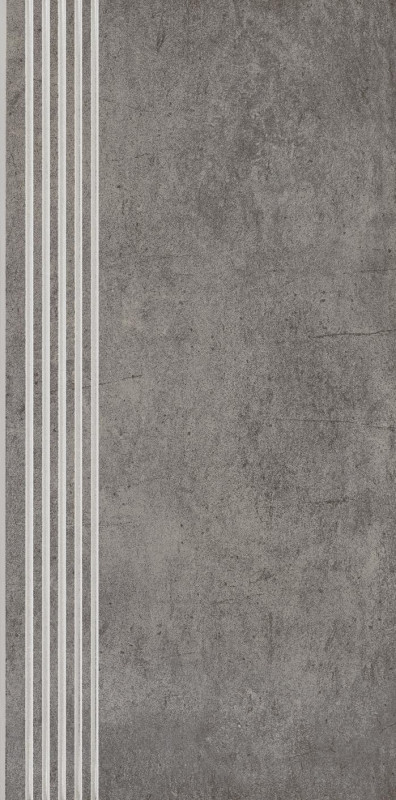 Ступень Paradyz Taranto Grys Stopnica Prosta Nacinana Mat. 29,4х59,8 см R-R-298X598-1-TARN.GRSP