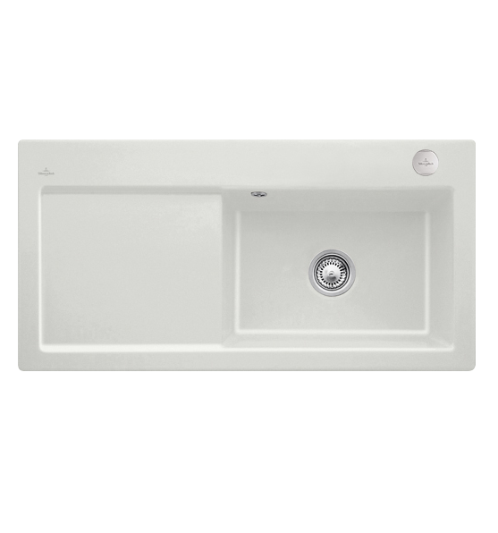 Мийка для кухні Villeroy & Boch Subway 60 XL 100х51 см чаша справа кераміка steam 671902SM