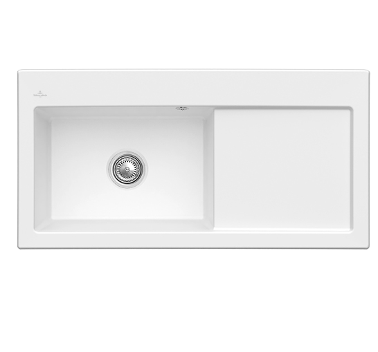 Мойка для кухни Villeroy & Boch Subway 60 XL 100х51 см чаша слева керамика stone white 671801RW