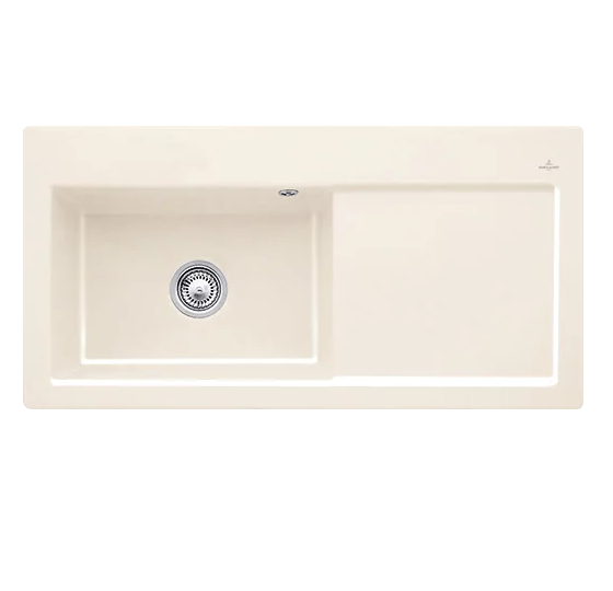 Мойка для кухни Villeroy & Boch Subway 60 XL 100х51 см чаша слева керамика crema 671801KR