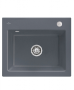 Мийка для кухні Villeroy & Boch Subway 60 S 60х51 см кераміка graphite 330902i4