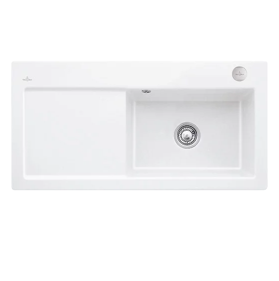 Мойка для кухни Villeroy & Boch Subway 60 XL 100х51 см чаша справа керамика stone white 671902RW