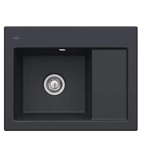 Мойка для кухни Villeroy & Boch Subway 45 Compact 65х51 см чаша слева керамика ebony 331201S5