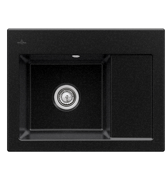 Мийка для кухні Villeroy & Boch Subway 45 Compact 65х51 см чаша зліва кераміка сhromit 331201J0
