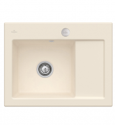 Мийка для кухні Villeroy & Boch Subway 45 Compact 65х51 см чаша зліва кераміка ivory 331202FU
