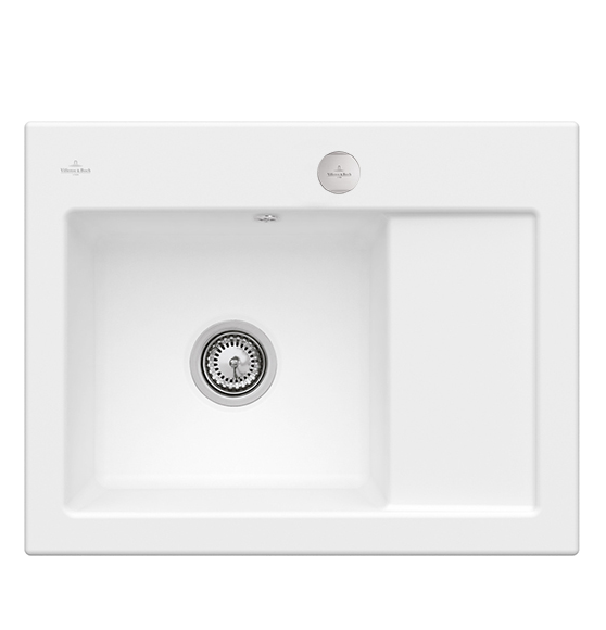 Мойка для кухни Villeroy & Boch Subway 45 Compact 65х51 см чаша слева керамика stone white 331202RW