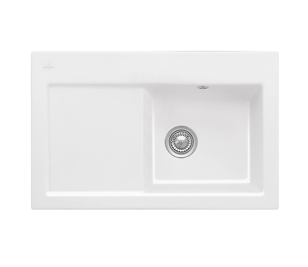 Мийка для кухні Villeroy & Boch Subway 45 78х51 см чаша справа кераміка stone white 671401RW