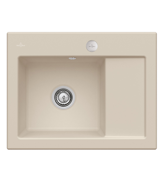 Мийка для кухні Villeroy & Boch Subway 45 Compact 65х51 см чаша зліва кераміка almond 331202AM