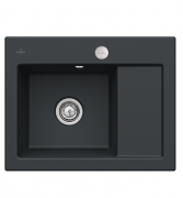 Мийка для кухні Villeroy & Boch Subway 45 Compact 65х51 см чаша зліва кераміка ebony 331202S5