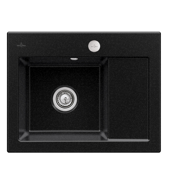 Мийка для кухні Villeroy & Boch Subway 45 Compact 65х51 см чаша зліва кераміка сhromit 331202J0