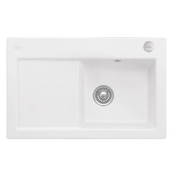 Мийка для кухні Villeroy & Boch Subway 45 78х51 см чаша справа кераміка stone white 671402RW