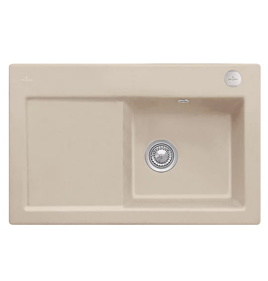 Мойка для кухни Villeroy & Boch Subway 45 78х51 см чаша справа керамика almond 671402AM