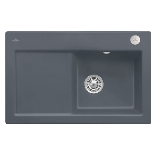 Мийка для кухні Villeroy & Boch Subway 45 78х51 см чаша справа кераміка graphite 671402i4
