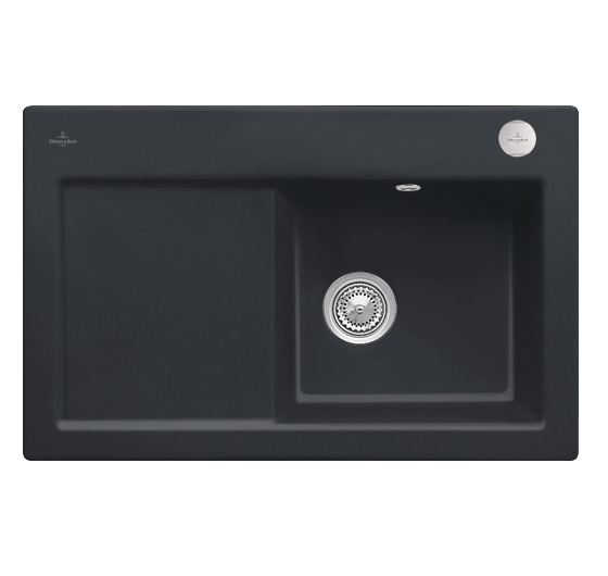 Мийка для кухні Villeroy & Boch Subway 45 78х51 см чаша справа кераміка ebony 671402S5