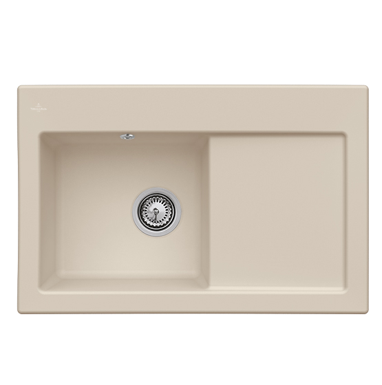 Мийка для кухні Villeroy & Boch Subway 45 78х51 см чаша зліва кераміка almond 677201AM