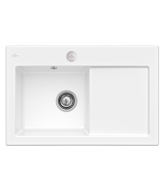 Мойка для кухни Villeroy & Boch Subway 45 78х51 см чаша слева керамика snow white 677202KG