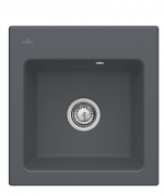 Мойка для кухни Villeroy & Boch Subway 45 XS 47,5х51 см керамика graphite 678101i4