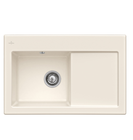 Мийка для кухні Villeroy & Boch Subway 45 78х51 см чаша зліва кераміка crema 677201KR