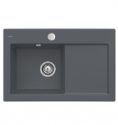 Мийка для кухні Villeroy & Boch Subway 45 78х51 см чаша зліва кераміка graphite 677202i4