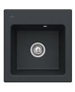 Мийка для кухні Villeroy & Boch Subway 45 XS 47,5х51 см кераміка ebony 678101S5