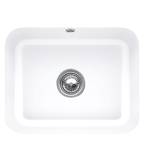 Мийка для кухні Villeroy & Boch Cisterna 60C 55х44 см під стільницю кераміка white alpin 670601R1