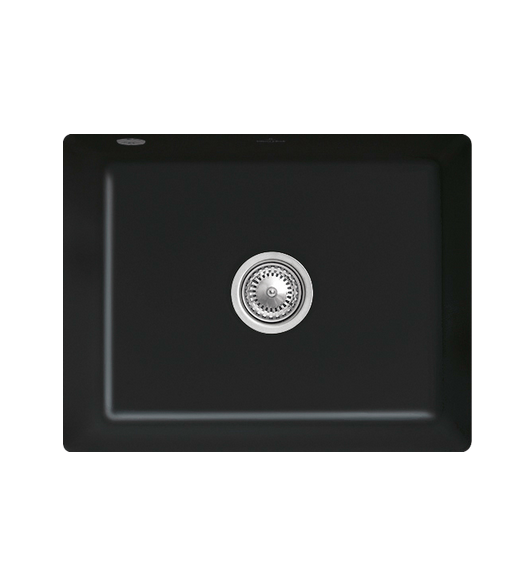 Мийка для кухні Villeroy & Boch Subway 60 SU 54,5х44 см під стільницю кераміка ebony 331001S5