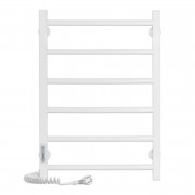 Электрический полотенцесушитель Laris ЗЕБРА АЛЬФА ЧК6 400Х600 Э (подключение слева) белый 77700067