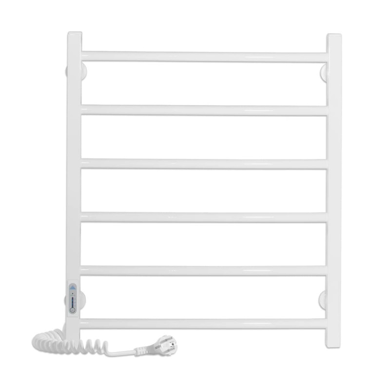 Электрический полотенцесушитель Laris ЗЕБРА АЛЬФА ЧК6 500Х600 Э (подключение слева) белый 77700069