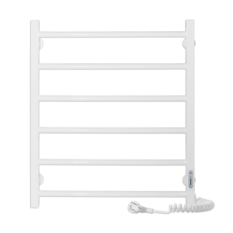 Электрический полотенцесушитель Laris ЗЕБРА АЛЬФА ЧК6 500Х600 Э (подключение справа) белый 77700070
