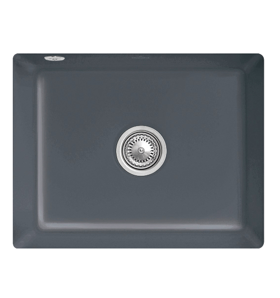 Мийка для кухні Villeroy & Boch Subway 60 SU 54,5х44 см під стільницю кераміка graphite 331002i4
