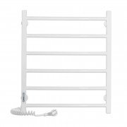 Электрический полотенцесушитель Laris ЗЕБРА АЛЬФА ЧК6 500Х600 Э (подключение слева) белый 77700069
